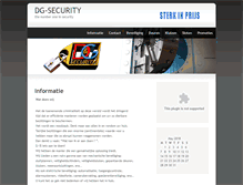 Tablet Screenshot of dg-security.be